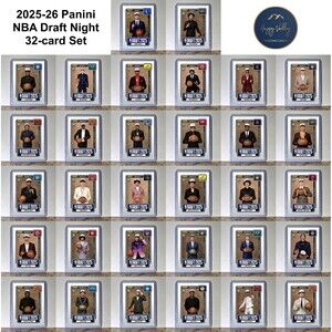 2025-26 Panini Instant NBA Draft Night Complete 32 Card Basketball Set